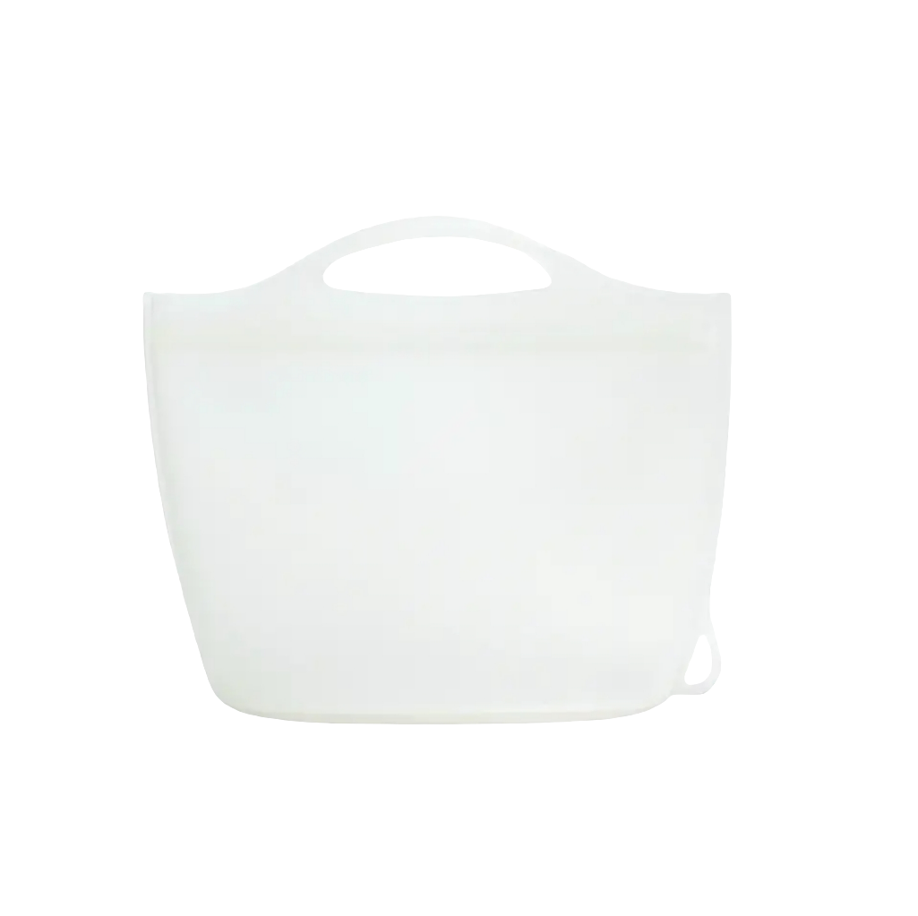 Leakproof silicone bag for food storage, reusable and eco-friendly. Ideal for kitchen and travel use, keeping liquids and solids secure without spills.