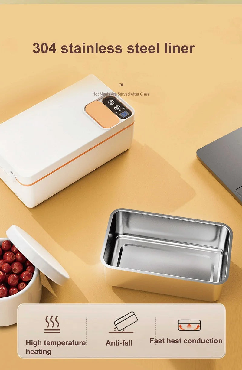 Smart Lunchbox Lite with a 304 stainless steel liner, featuring wireless heating and USB-C charging. Ideal 1L capacity for convenient hot meals on the go.