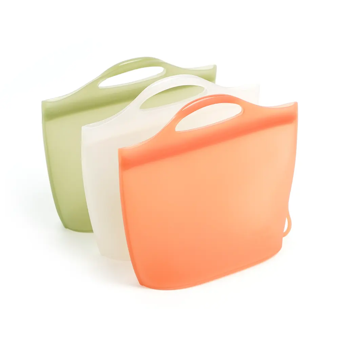 Leakproof silicone bag for food storage, reusable and eco-friendly. Ideal for kitchen and travel use, keeping liquids and solids secure without spills.